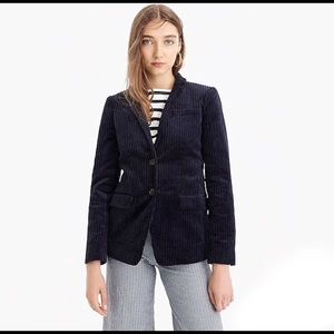 J. Crew Corduroy Blazer, Navy, size 2 NWOT